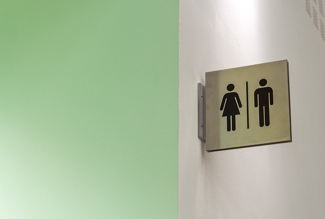 male and female bathroom toilet sign