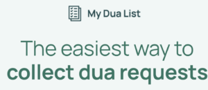 my dua list is the easiest way to collect prayer requests